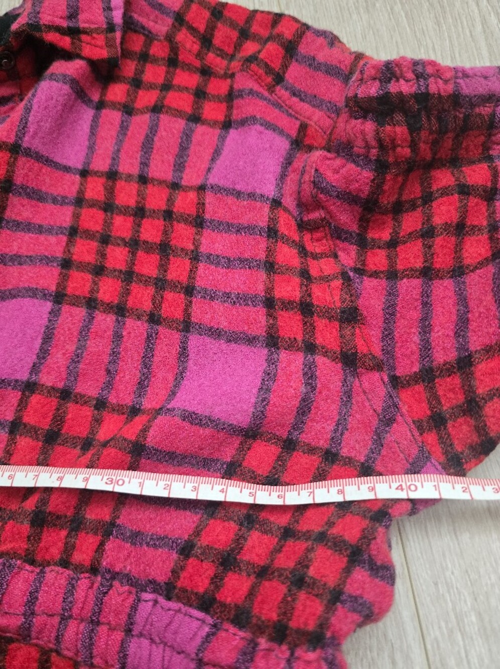 We The Free Pink & Red Plaid Button-Front Shirt Size S Cotton Wool - Picture 6 of 11